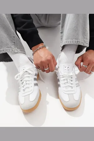 adidas Samba OG sneakers in and metallic silver