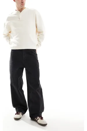 Bershka Super baggy fit jeans in solid