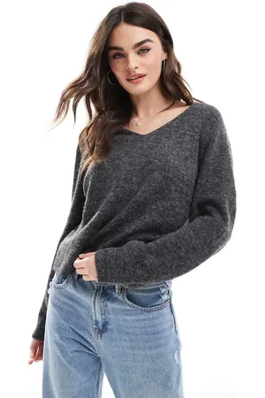 JJXX Low v neck jumper in