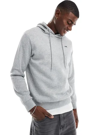JJ Hoodie with small chest logo in grey