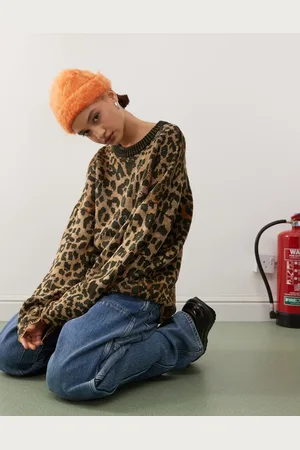 The Ragged Priest Oversized knitted jumper with distressing in