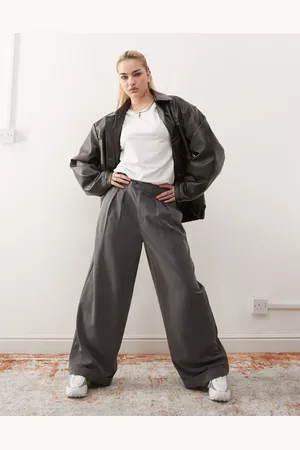 COLLUSION Wide leg tailored pants in