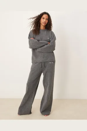 Six Stories Knitted wide leg pants in (part of a set)
