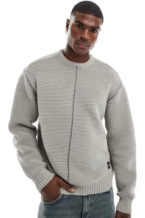 Native Youth Chunky rib boxy jumper in