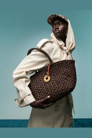Bimba y Lola Plaited shopper bag in -Brown