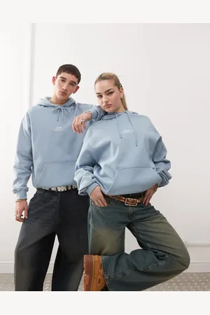 Dr Denim Unisex Damien heavyweight hoodie with front logo in