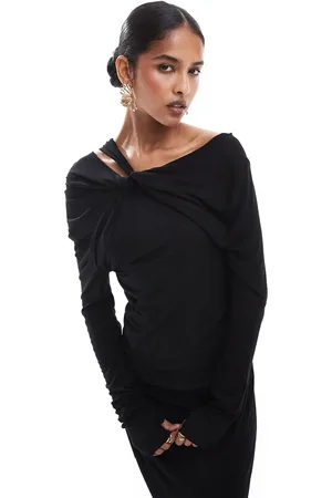 SCALPERS Jery knot asymmetric dress in