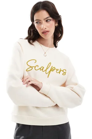 SCALPERS Embroidered sweater in -White