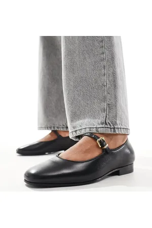 WALK LONDON Bella ballerina shoes in leather
