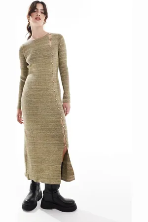 SCALPERS Pasan knit dress in -Green