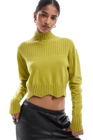 SCALPERS Joy Perkins scallop jumper in -Green