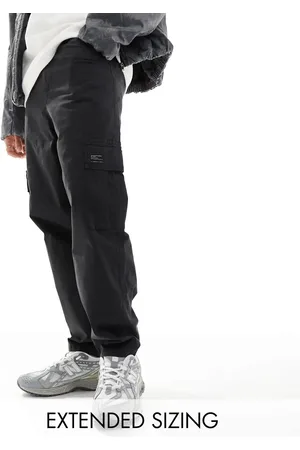 ASOS Oversized tapered cargo pants with patch in