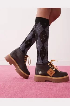 Timberland Stone Street Nellie boots in dark espresso leather
