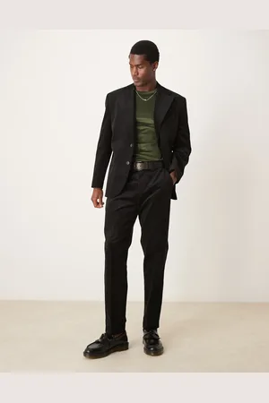 SELECTED Bowie regular fit cord suit pants in