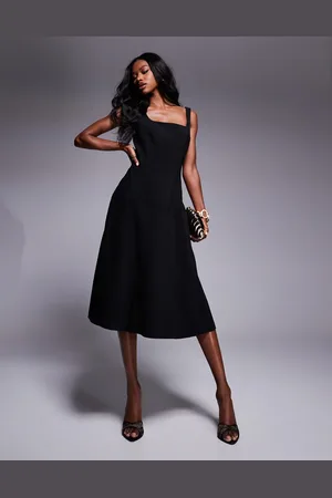 River Island Tailored seamed midi dress in