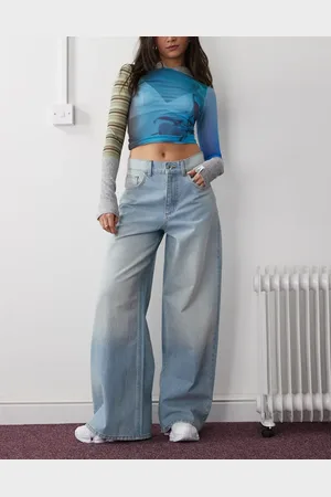 COLLUSION X003 wide leg jeans in lightwash