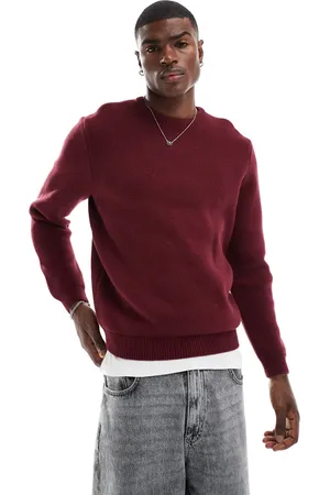 New Look Premium heavyweight cotton jumper in -Red