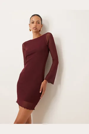 New Look Mesh mini dress in -Red