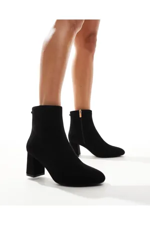 New Look Suedette block heel boots in