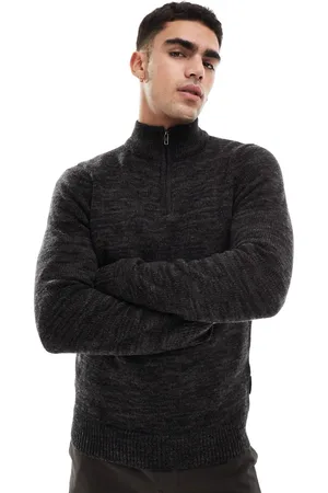 French Connection French Connection heavy knit half zip jumper in
