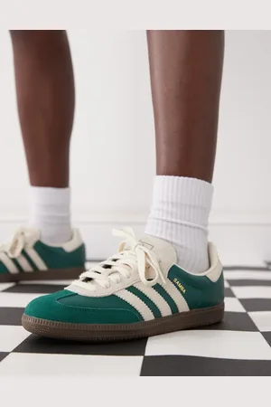 adidas Samba OG sneakers in green and beige