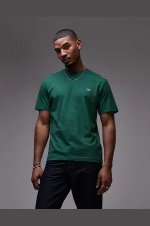 Lacoste Midweight boxy fit t-shirt in dark