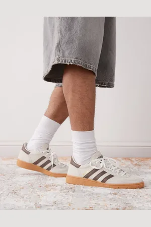 adidas Handball Spezial sneakers in and brown with gum sole-White
