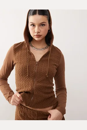 Reclaimed Cable hoodie in (part of a set)