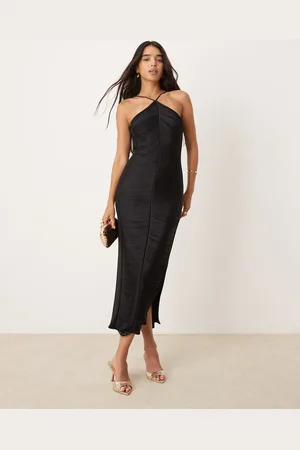 Forever New Draping fringe midaxi dress in