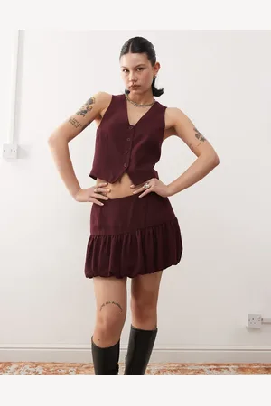 COLLUSION Tailored bubble mini skirt in (part of a set)