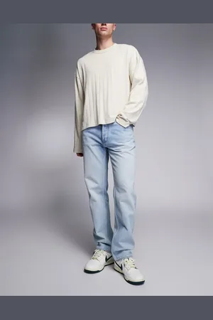 Hugo Blue Jonah straight fit jeans in light wash blue