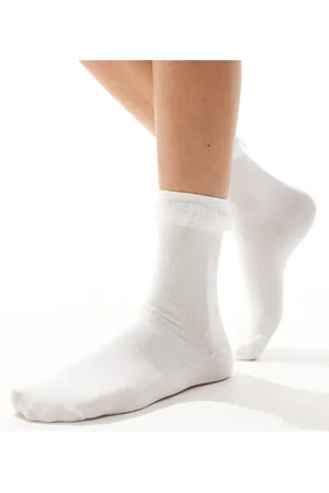 Lindex Organza frill edge socks in