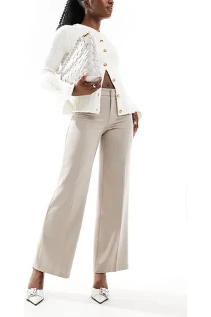 Bershka Tailored pants in beige melange