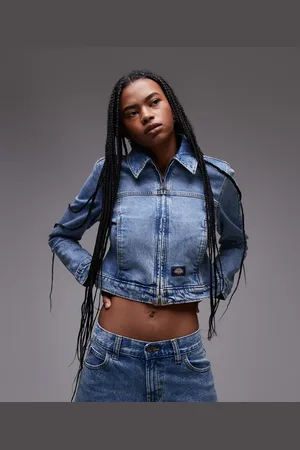 Dickies Loose Wave slim fit denim jacket in fade