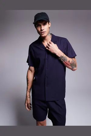 South Beach Beach linen blend shirt in (part of a set)