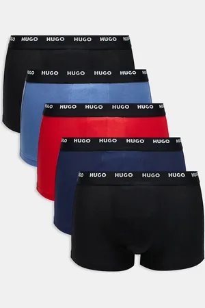 HUGO BOSS HUGO Bodywear 5 pack trunks in black, blue and red