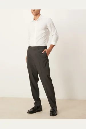 ASOS Smart tapered fit pants in microtexture