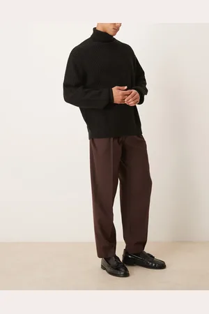 ASOS Smart oversized tapered pants in micro texture