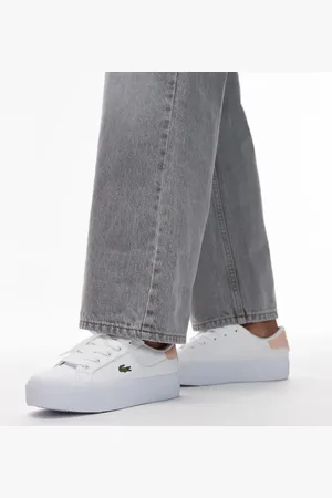 Lacoste Ziane platform sneakers in and pink