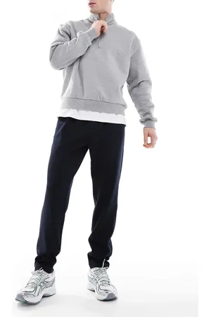 JACK & JONES Tapered drawstring smart pants in navy