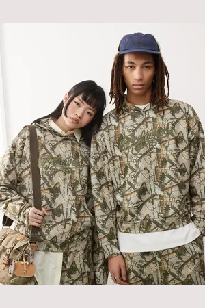 Reclaimed Unisex oversized hoodie in (part of a set)-Green