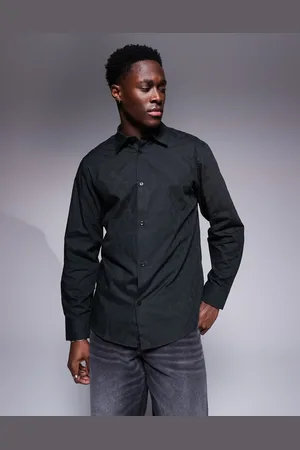 Armani Exchange Shirt with all over logo print in dark green