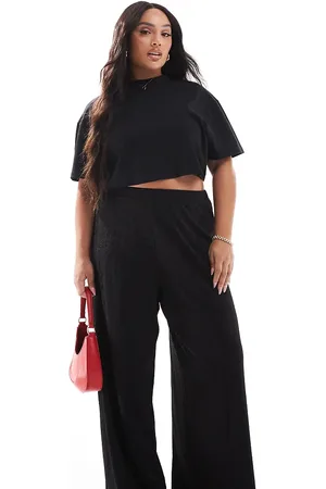 Yours Stripe wide leg pants in