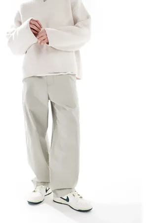 Hollister Super baggy zip detail cargo pants in grey