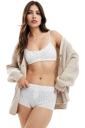 Lindex Cotton cami pyjama top in ditsy floral print