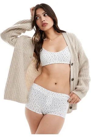 Lindex Cotton boxer shorts in ditsy floral print