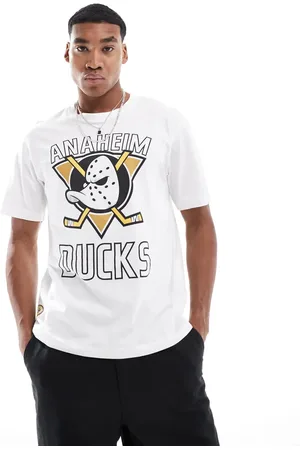 Only & Sons Relaxed fit t-shirt with Anaheim Ducks print in white-Grey