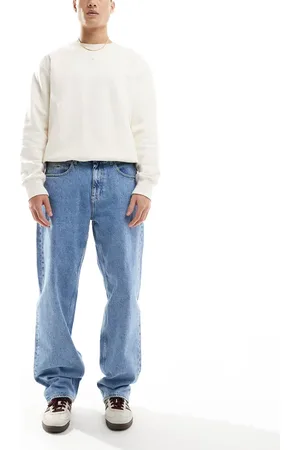 Tommy Hilfiger Jaimie loose straight jeans in light wash-Blue