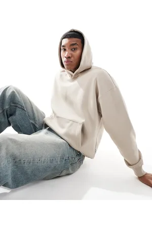 Only & Sons Vintage fit hoodie in stone-Neutral