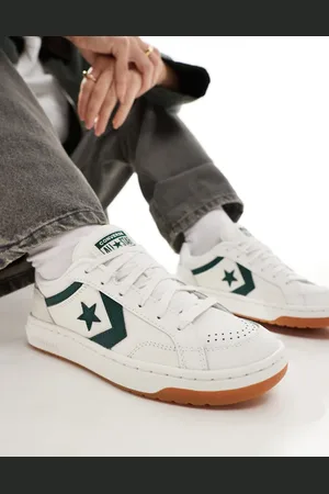 Converse Pro Blaze Classic Ox sneakers in and green with gum sole